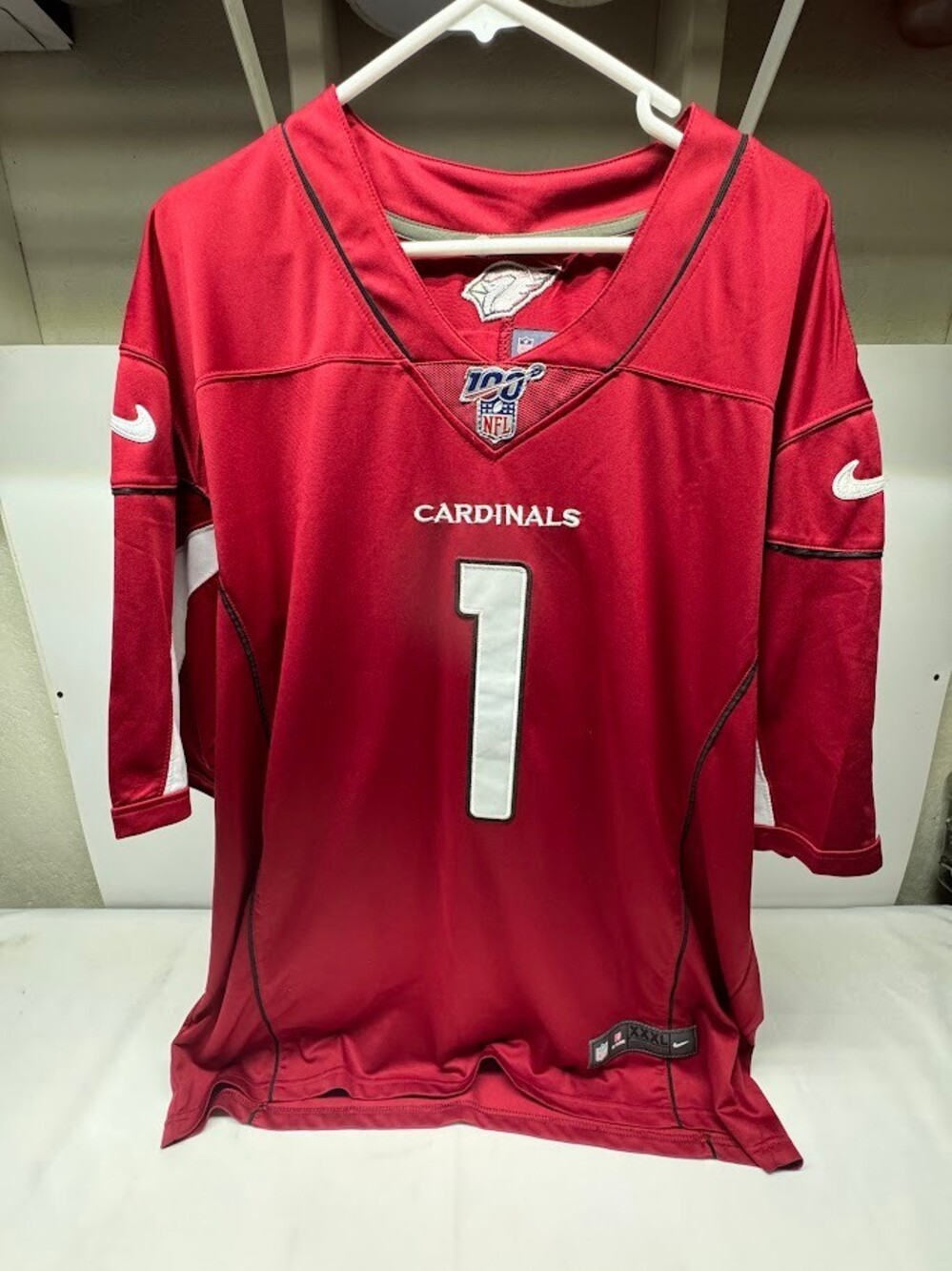 Nike Arizona Cardinals Murray Jersey XXL Red NFL 100 Patch Polyester